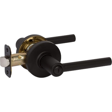 Delaney Hardware RD Black Privacy Bed/Bath Door Lever D50529